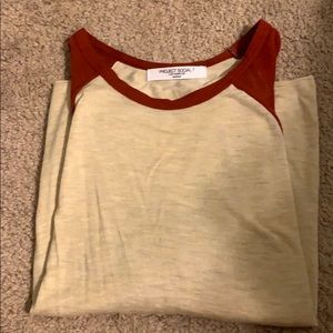 Project social t baseball top